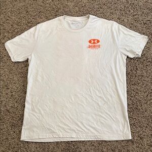 Under Armour Short Sleeve Tees White and Orange